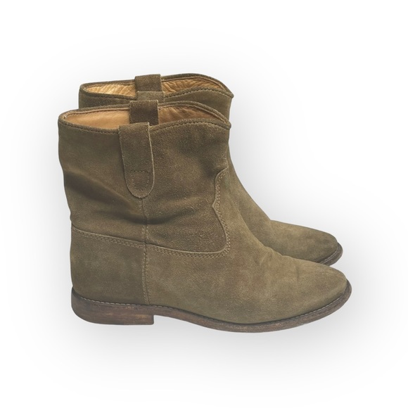 Isabel Marant 𖤐 Alessandra Ambrosio’s Crisi Slouchy Suede Boot 𖤐 Taupe 𖤐 36 - Picture 4 of 17